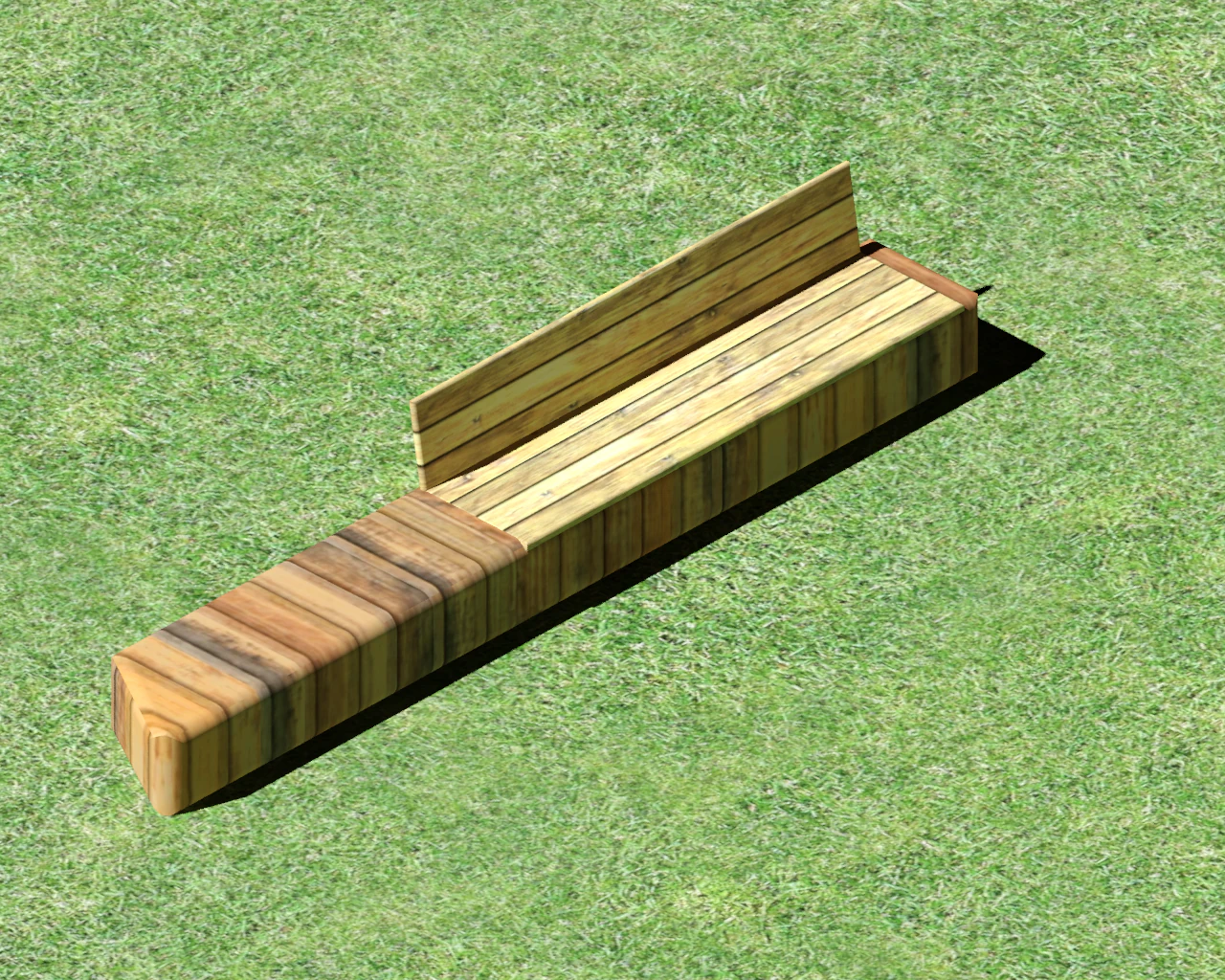 bench 3D Model .c4d .max .obj .3ds .fbx .stl .blend 