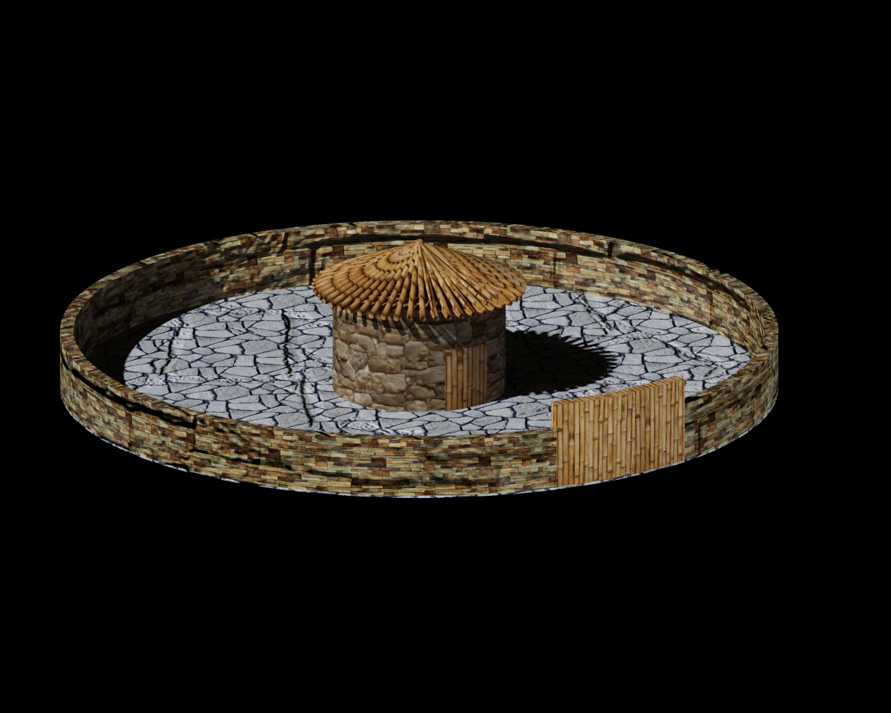 old roof house 3D Model .c4d .max .obj .3ds .fbx .stl .blend