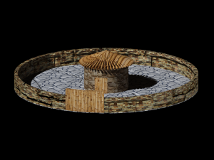 old roof house Modelo 3D