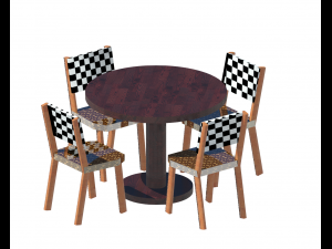 dinner table 3D 모델