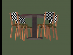 dinner table 3D Model