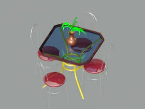 テーブル 3Dモデル