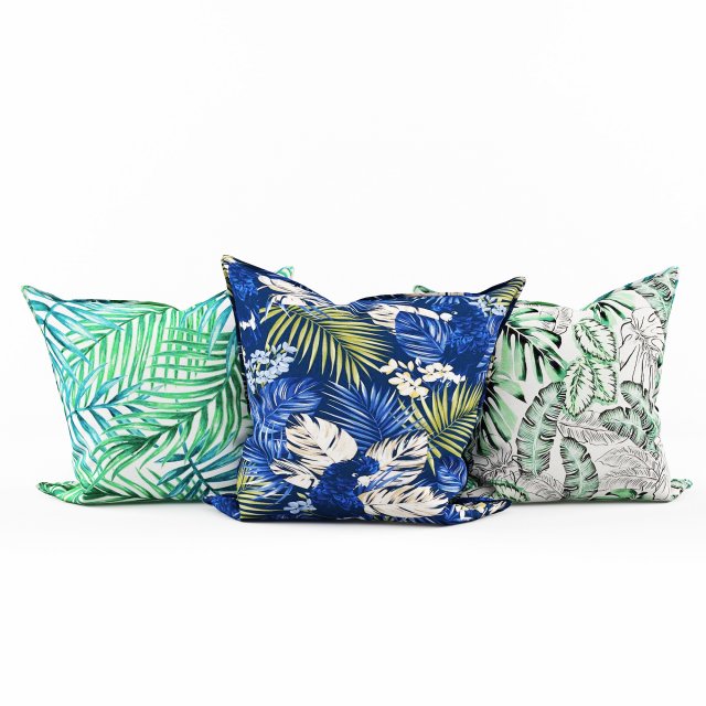 decorative pillow 3D 모델 .c4d .max .obj .3ds .fbx .stl .blend 
