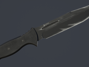 combat knife kit 10 fully completed gameready knifes vr - ar - low-poly 3D-Modell