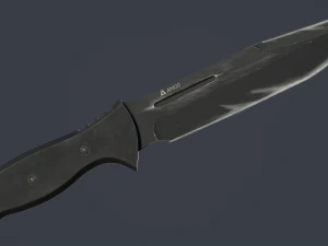combat knife kit 10 fully completed gameready knifes vr - ar - low-poly 3D Model