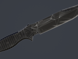 combat knife kit 10 fully completed gameready knifes vr - ar - low-poly 3D-Modell