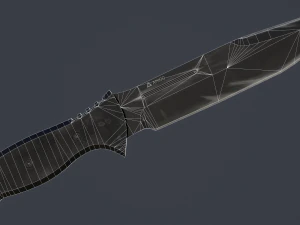 combat knife kit 10 fully completed gameready knifes vr - ar - low-poly 3D Model
