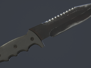 combat knife kit 10 fully completed gameready knifes vr - ar - low-poly 3D-Modell