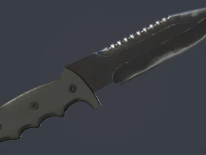 combat knife kit 10 fully completed gameready knifes vr - ar - low-poly 3D Model