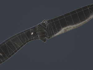 combat knife kit 10 fully completed gameready knifes vr - ar - low-poly 3D-Modell