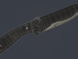 combat knife kit 10 fully completed gameready knifes vr - ar - low-poly 3D Model