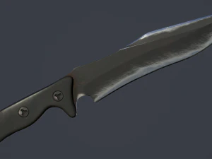 combat knife kit 10 fully completed gameready knifes vr - ar - low-poly 3D Model