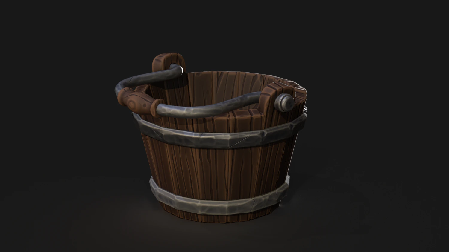 Stilyzed Bucket 3D Model .c4d .max .obj .3ds .fbx .stl .blend 