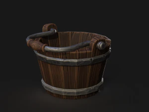 Balde Estilizado Modelo 3D