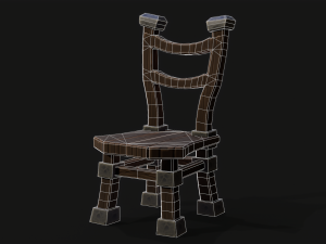 Stilyzed Table and Chairs 3D Model