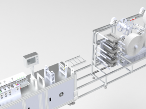 butterfly face mask making machine 3D 모델