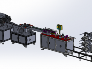 butterfly face mask making machine 3D 모델
