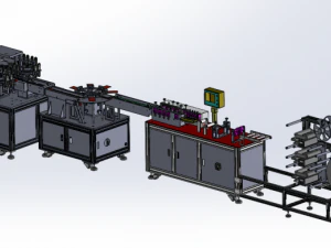 butterfly face mask making machine 3D Model