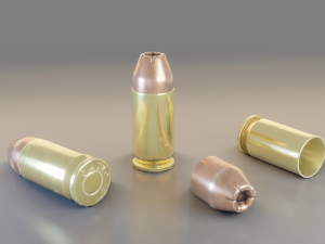 45acp cartridge 3D Модель