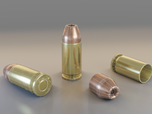 45acp cartridge Model 3D