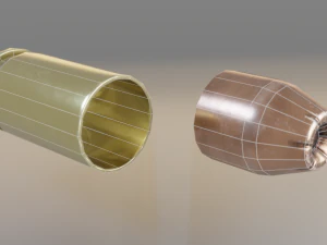 45acp cartridge 3D Model