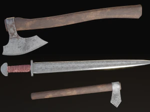 викинг, 3 шт. 3D Модель