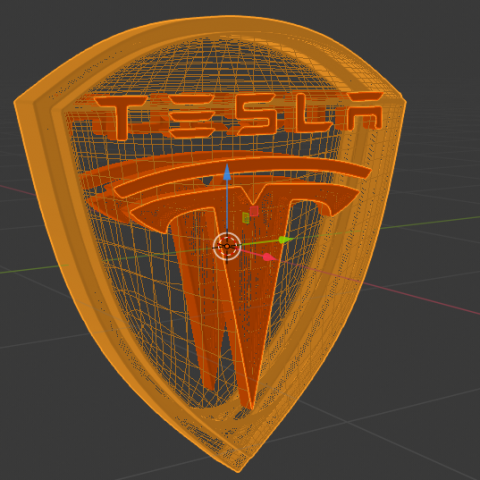 tesla logo animated 3D 模型 .c4d .max .obj .3ds .fbx .stl .blend 