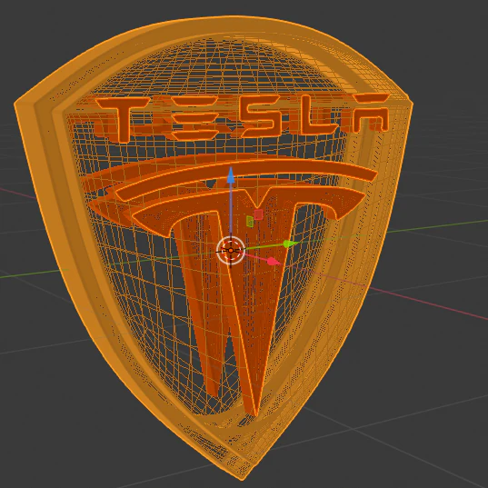 tesla logo animated 3D Model .c4d .max .obj .3ds .fbx .stl .blend 