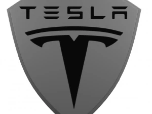 tesla logo animated 3D Model