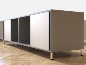 collection of 40 modern nightstands low-poly 3D Model