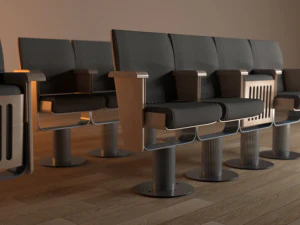 modern armchair for concert and conference hall 3D Model