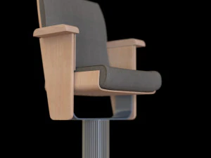 modern armchair for concert and conference hall 3D Model