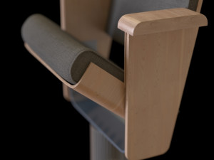 modern armchair for concert and conference hall Modelo 3D