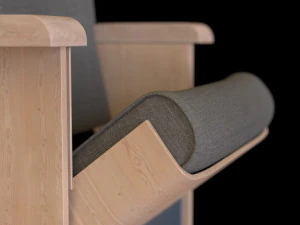 modern armchair for concert and conference hall 3D Model