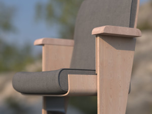 modern armchair for concert and conference hall Modelo 3D