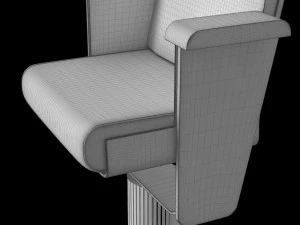 modern armchair for concert and conference hall 3D Model