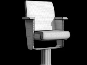 modern armchair for concert and conference hall 3D Model