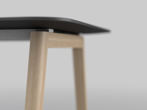 modern wooden office table 3D Model