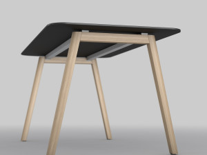 modern wooden office table 3D Model