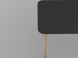 modern wooden office table 3D Model