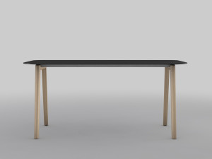 modern wooden office table 3D Model