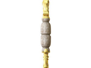 golden decorative molded handle 3Dモデル