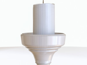 candlestic and candle with flame 3D 模型