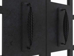 arch windows - doors animated set 3D Model