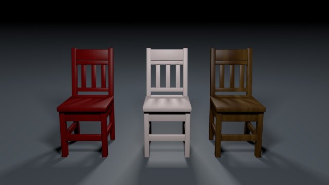chair 3Dモデル .c4d .max .obj .3ds .fbx .stl .blend 