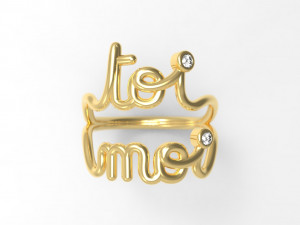 toi moi engagement ring with diamonds eu 13 3D Print Model