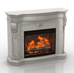 Fireplace 3D Model .c4d .max .obj .3ds .fbx .stl .blend 