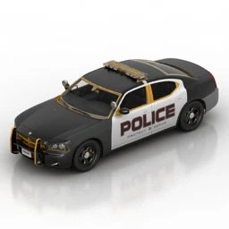 police car 3D Model .c4d .max .obj .3ds .fbx .stl .blend