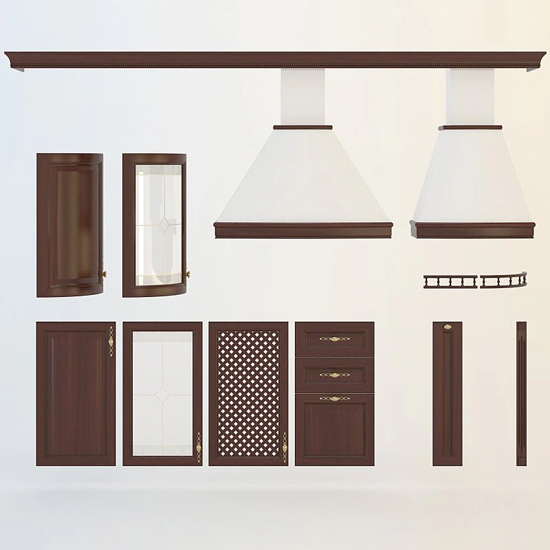 Classic facades 3D Model .c4d .max .obj .3ds .fbx .stl .blend 
