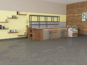 Bar - kitchen 3D Model
